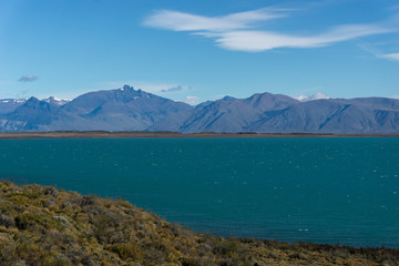 Obraz premium Lago Argentino is the largest and southernmost of the great Patagonian lakes in Argentina