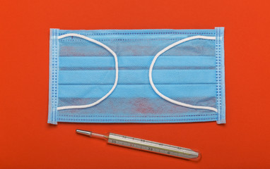 protective mask against viruses and flu during an epidemic