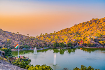 Naklejka na ściany i meble Nakki Lake is a lake situated in the Indian hill station of Mount Abu in Aravalli range