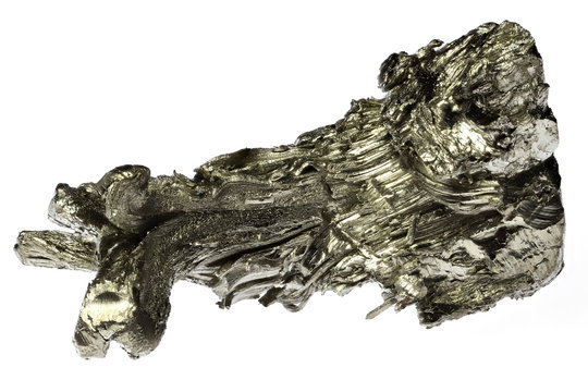 99.99% fine scandium isolated on white background