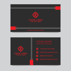 Abstract business card template. Modern vector design	