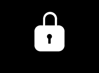 lock and key isolated on white background