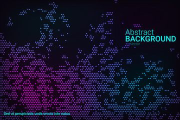 Halftone neon texture.