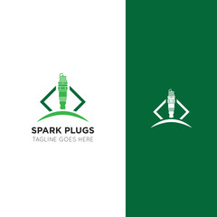 illustration vector graphic of spark plug logo good for service car, motorcycle icon and speed icon
