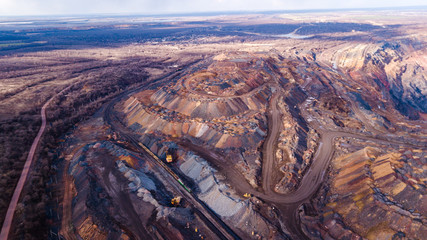 Huge iron ore quarry opencast mining of iron ore opencast mining.