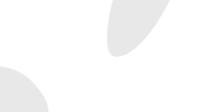 Messed morphing shapes animation. Weird motion design. Filled circles movement. Animated grey round shapes on white background.