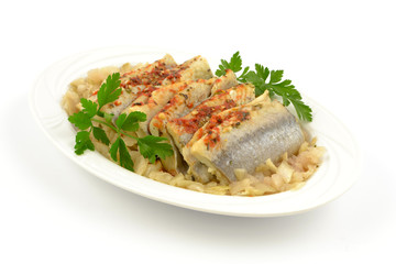 śledzie marynowane z suszonymi pomidorami