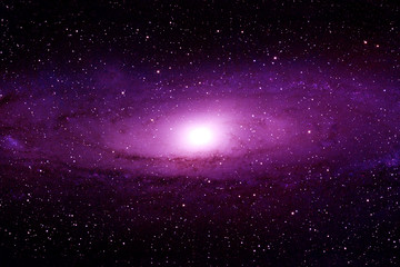 A beautiful galaxy of pink color. Elements of this image were furnished by NASA.