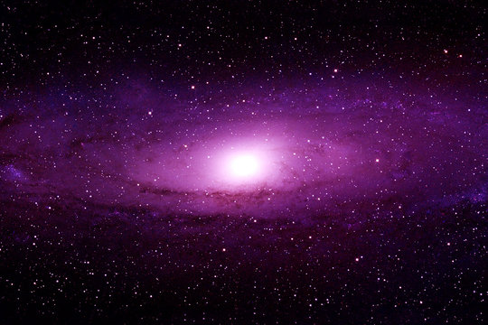 A beautiful galaxy of pink color. Elements of this image were furnished by NASA.