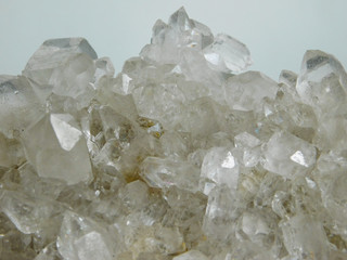 Close-up of natural white quartz