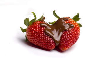 fresas con chocolate