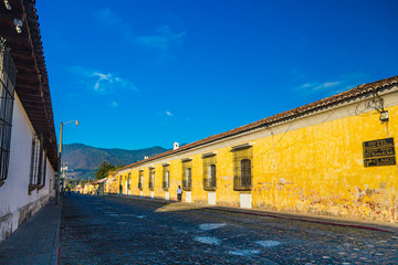 Fototapeta na wymiar Old town in Antigua Guatemala