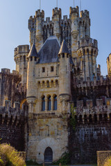 Fototapeta na wymiar Butron Castle is one of the most impressive and beautiful medieval castles in the Basque Country. Northern spain