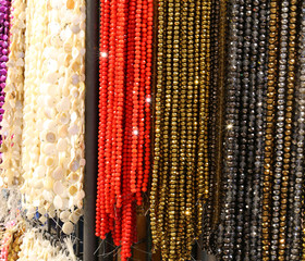 necklaces for sale in the market