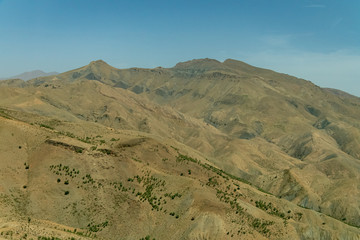 Arid landscape of the high atlas in Morocco