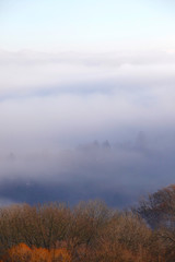 Landschaft im Nebel