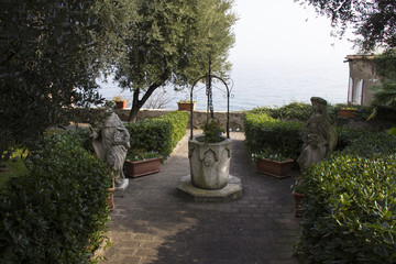 statue in garden