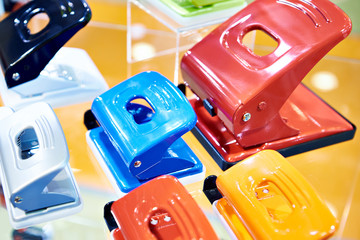 Punchers in office supply store