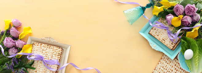 Fototapeta premium Pesah celebration concept (jewish Passover holiday)