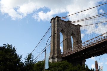 Fototapeta premium Brooklyn bridge in Manhattan