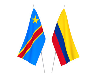 Democratic Republic of the Congo and Colombia flags