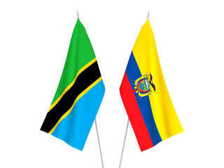 Ecuador and Tanzania flags