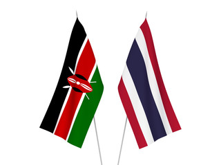 Thailand and Kenya flags