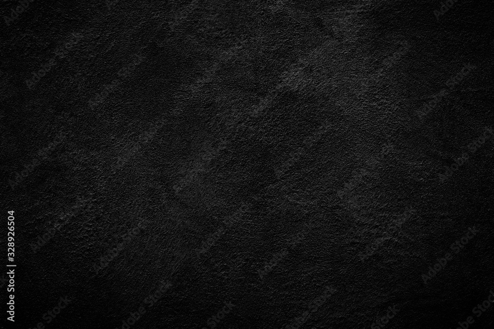 Poster Dark grey black slate texture in natural pattern with high resolution for background and design art work. Black stone wall.