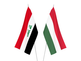 Iraq and Hungary flags