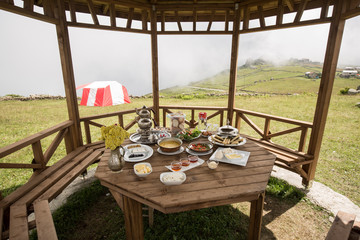 uzungol camp and entertainment area in turkey