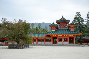 Obraz premium Heian Shrine Kyoto Japan landmark