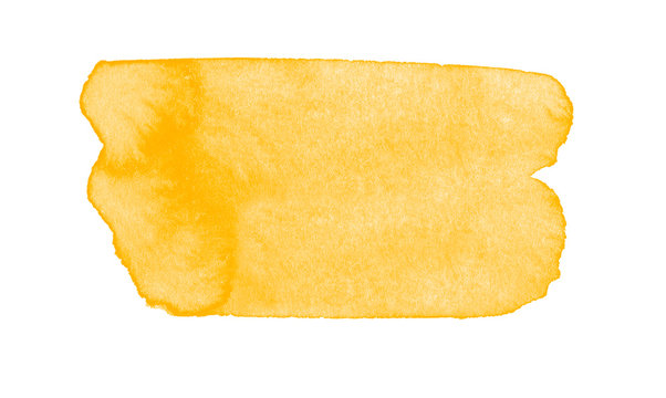 Beautiful Yellow Watercolor Brush. Yellow Rectangle Blot Brush