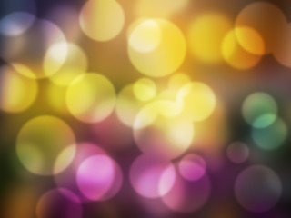 bokeh on purple and yellow background