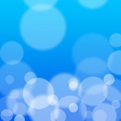 bokeh on blue background