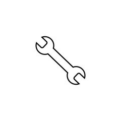 Repair line icon. Wrench icon. Settings isolated. vector