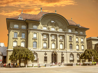 Bern, Switzerland - Swiss National Bank building	