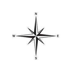 Comapass icon Template vector icon design in modern flat style