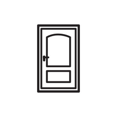 door vector icon, flat design best door icon  