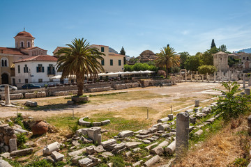 Fototapeta na wymiar Ruins of Agora, Athens, Greece