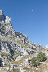 Cares gorges, Principality of Asturias/Spain; Aug. 05, 2015. This gorge, with its narrow passes and gullies, is right in the heart of the Picos de Europa Mountains. The area’s stunning landscape affor