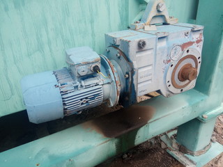 rusty metal structures at a scrap metal dump