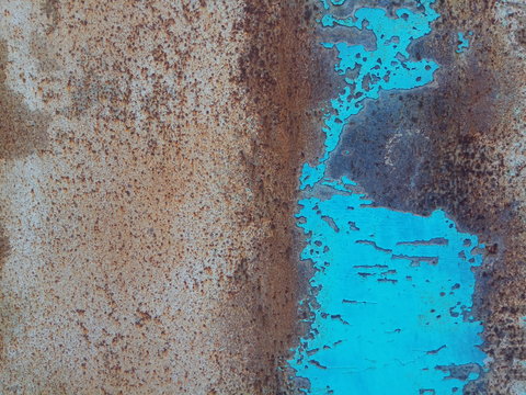 Rusty And Charred Metal Texture