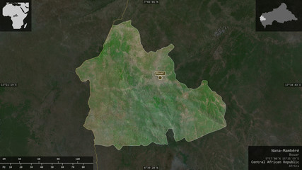 Nana-Mambéré, Central African Republic - composition. Satellite