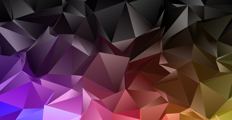 Obraz premium Abstract Low-Poly background. triangulated texture. Design 3d. Polygonal geometrical pattern. Triangular modern style