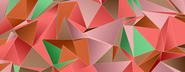 Obraz premium Abstract Low-Poly background. triangulated texture. Design 3d. Polygonal geometrical pattern. Triangular modern style