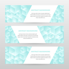 Banner vector design. Abstract background template for banner design, business, education, advertisement. Blue and white color. Abstract vector illustration. Concept website template.