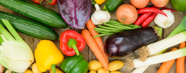 fresh vegetables from market