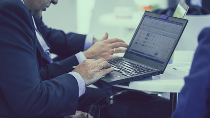 Businessman Working On His Laptop