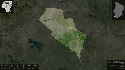 Mayo-Kebbi Ouest, Chad - composition. Satellite