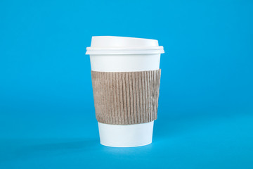 plastic cup isolated on white background